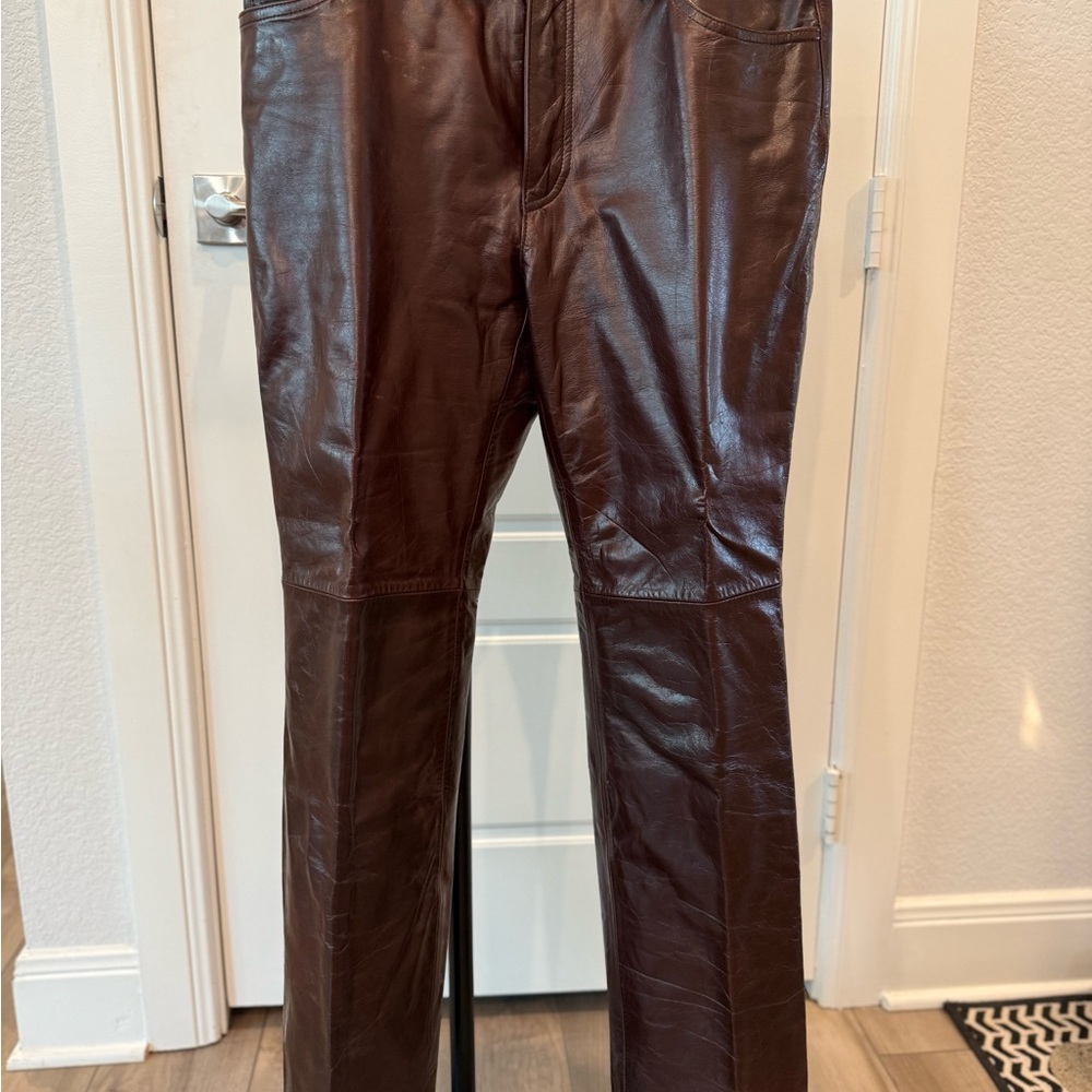 GAP Vintage Leather Bootcut Pants Size 10